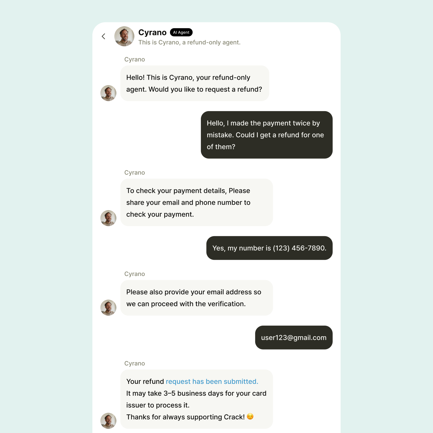 chat action